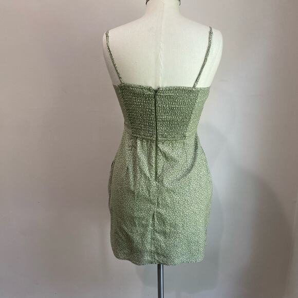 Abercrombie Double Knot Front Cutout Mini Danity Floral Dress Size S - Picture 4 of 11